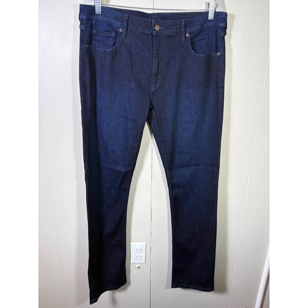 True Classic Mens Dark Wash Indigo Comfort Stretch Jeans Size 36 x 33 Casual